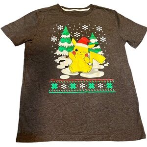 Old Navy Collectabilitees Pokémon winter/Christmas shirt boys large 10/12